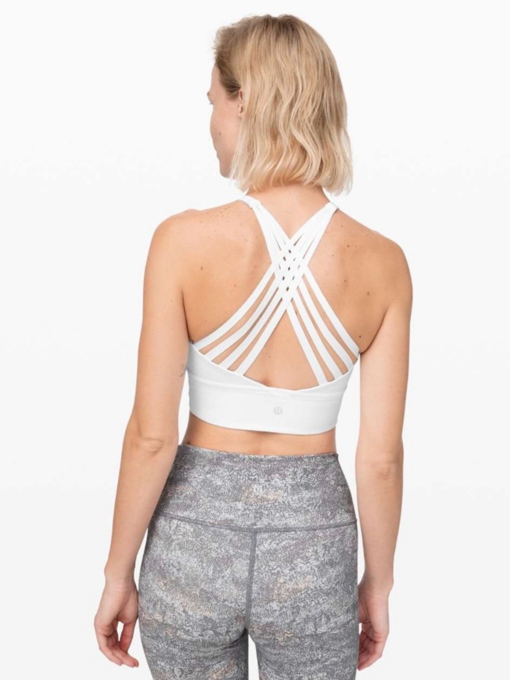 Lululemon Free To Be Moved Bra High Neck White 6